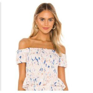NWT - BCBG Off-the-Shoulder Floral Top-Size Lg